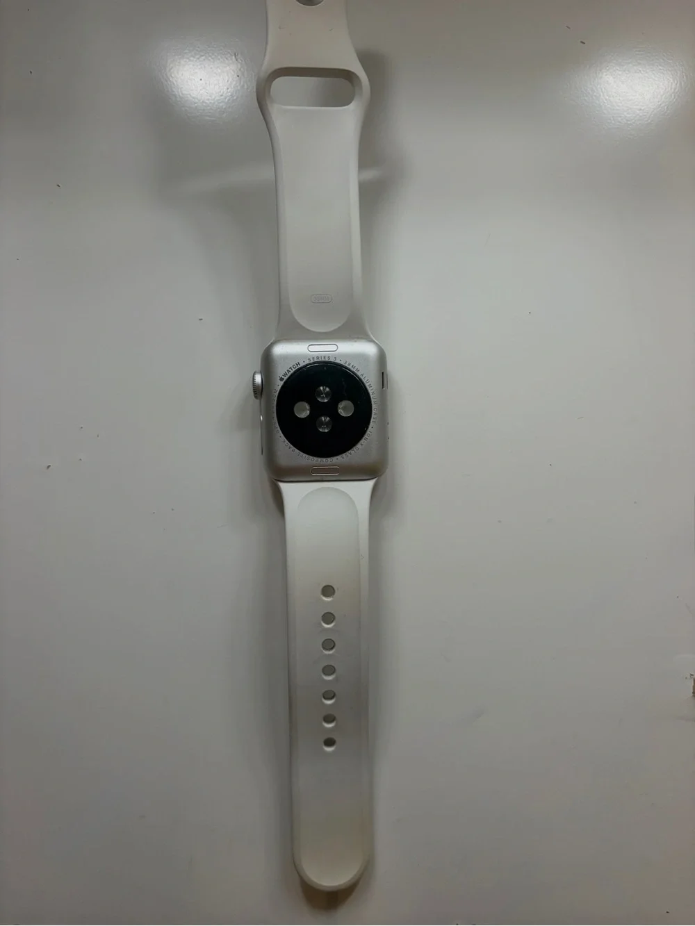 Apple Smartwatch with White Sport Band